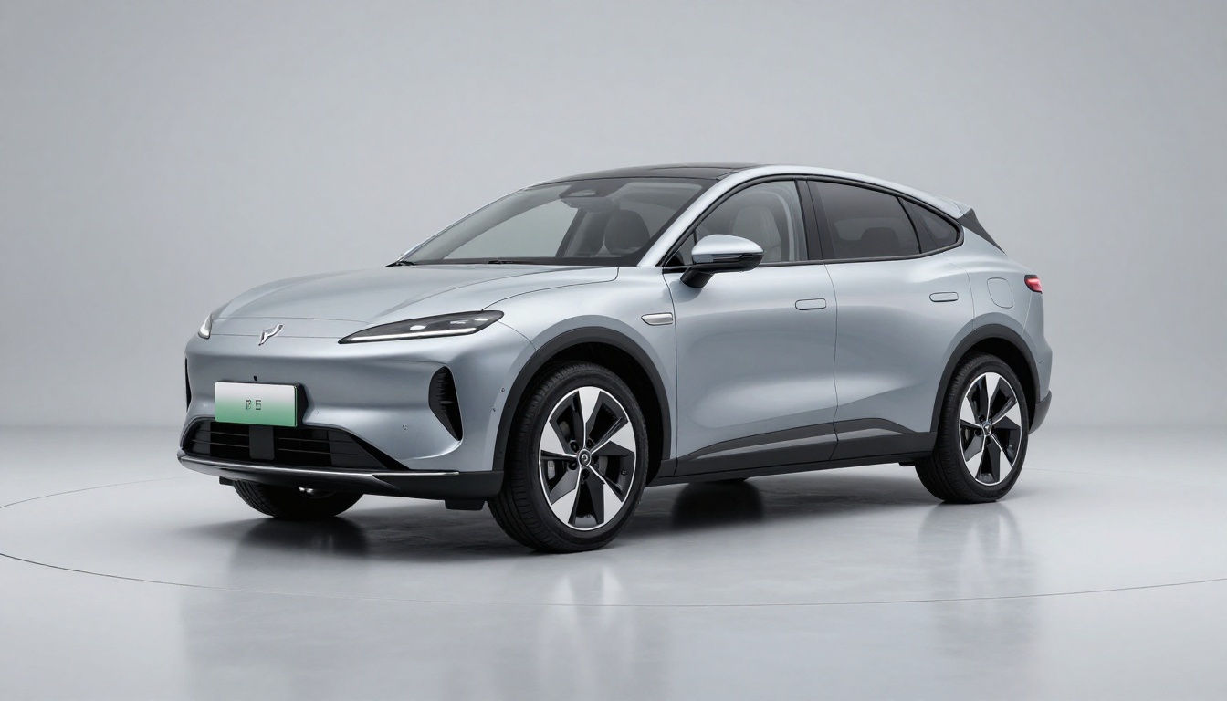Configured crossover in brushed silver