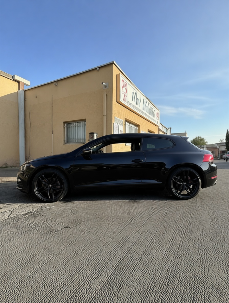 Coupe rendered from a side profile