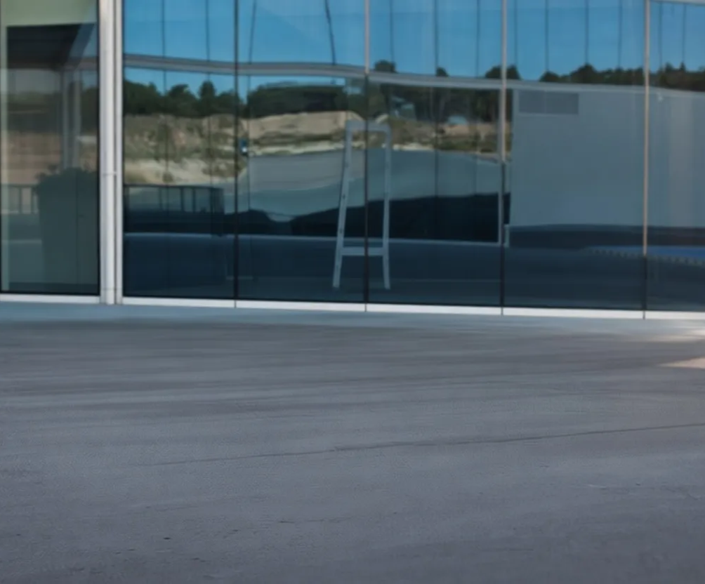 Empty showroom-style environment