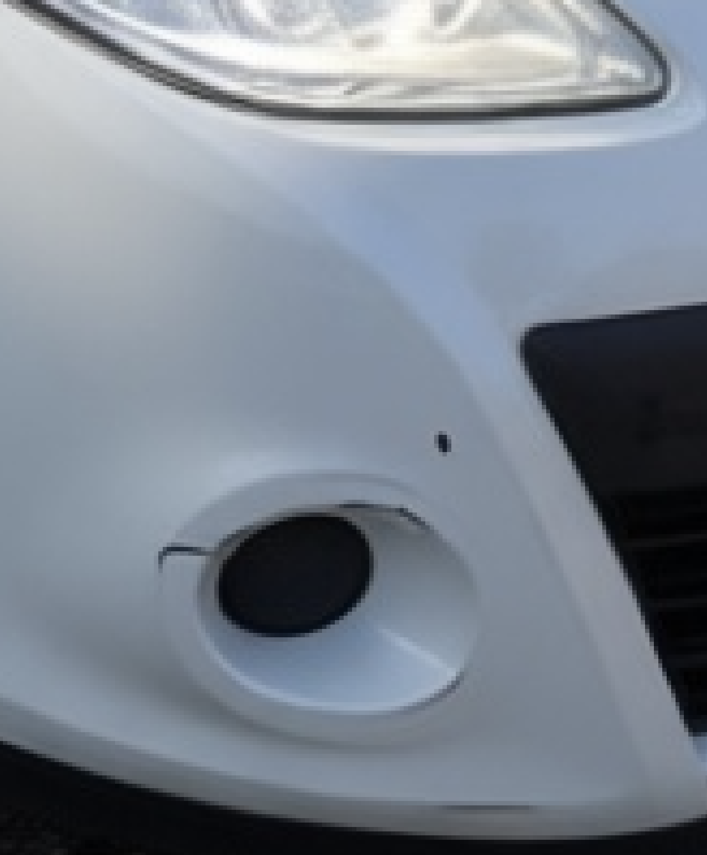 Soft zoom on a bumper defect