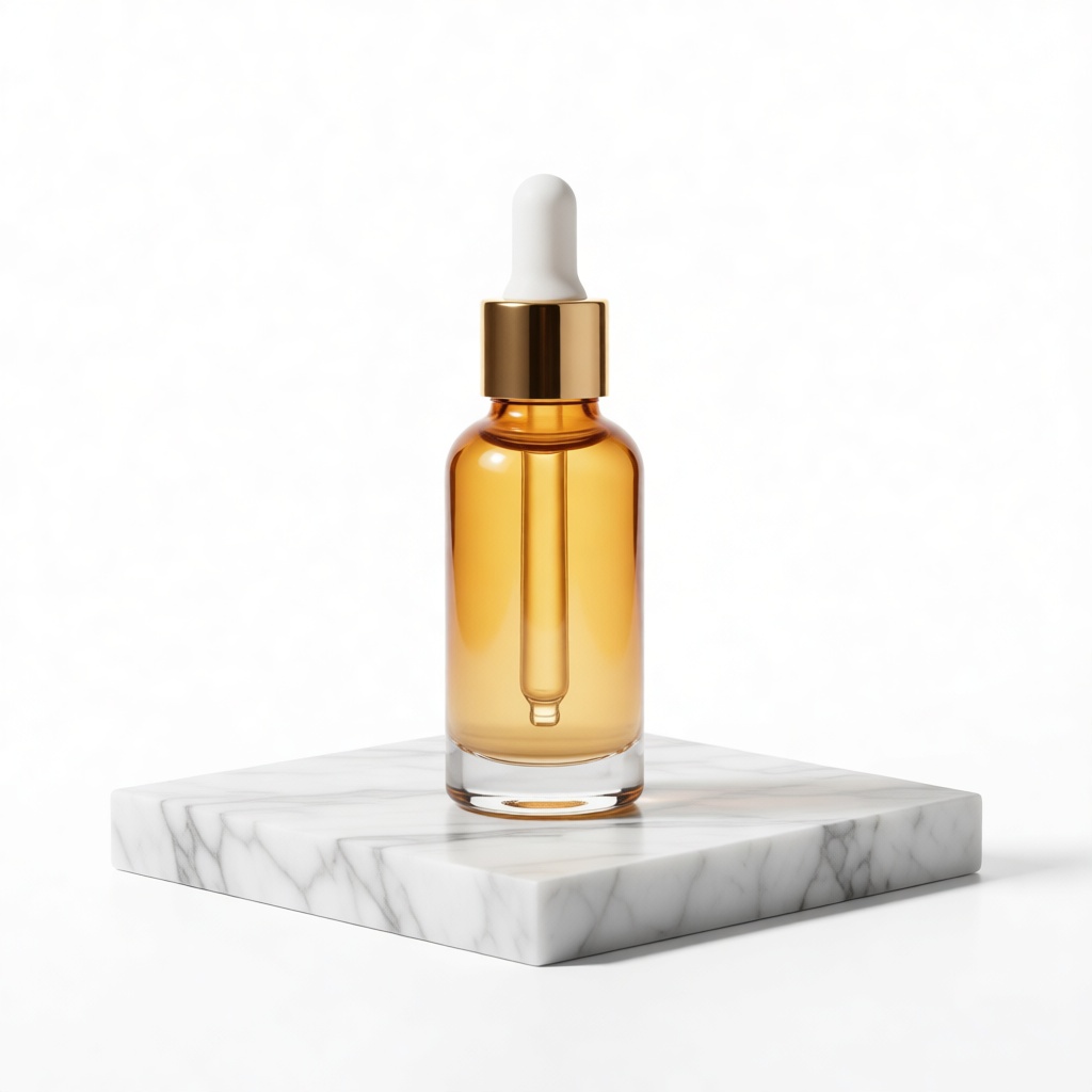 Serum on marble studio set