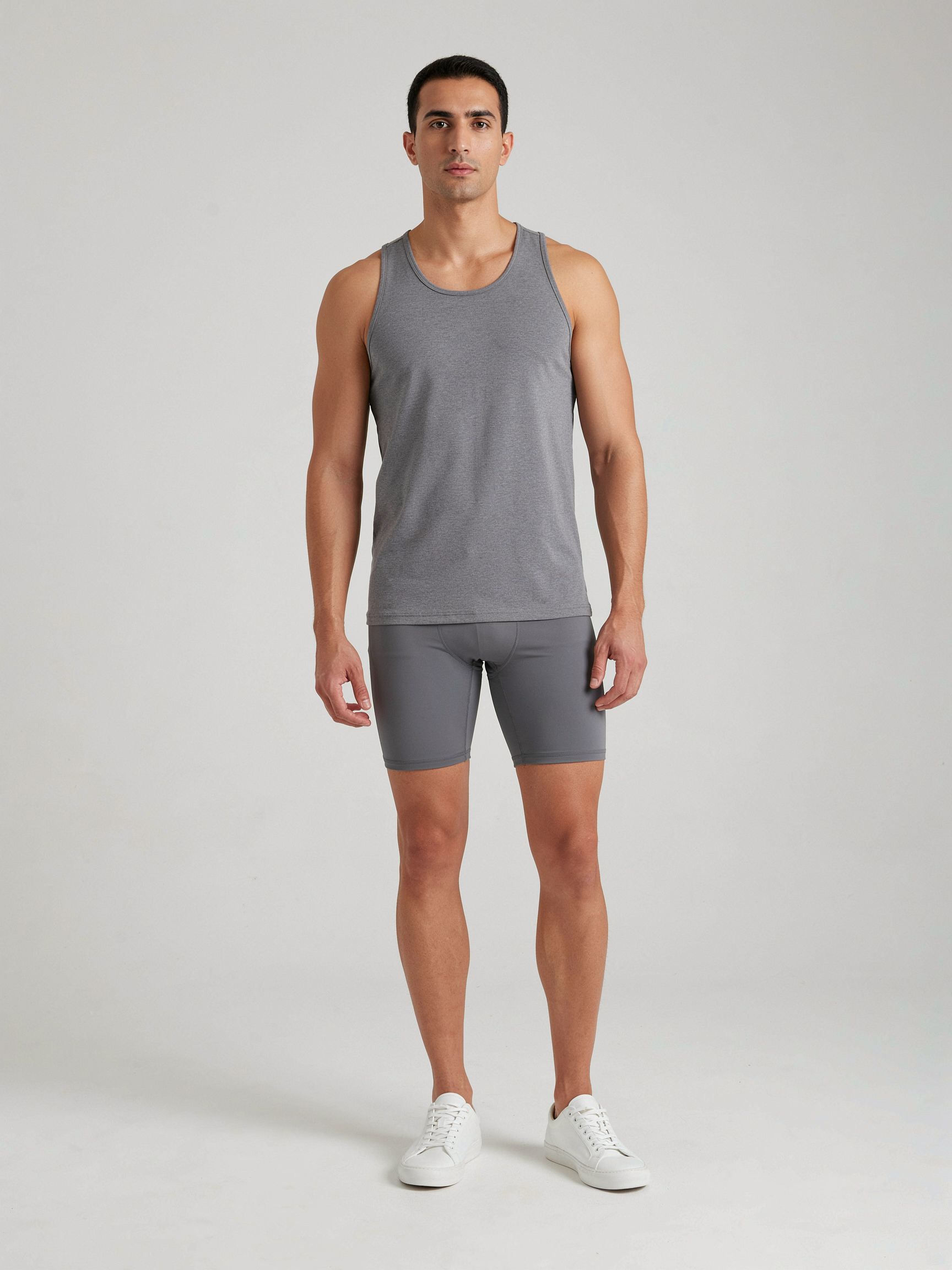 Middle Eastern North African athletic man, full-length catalog still