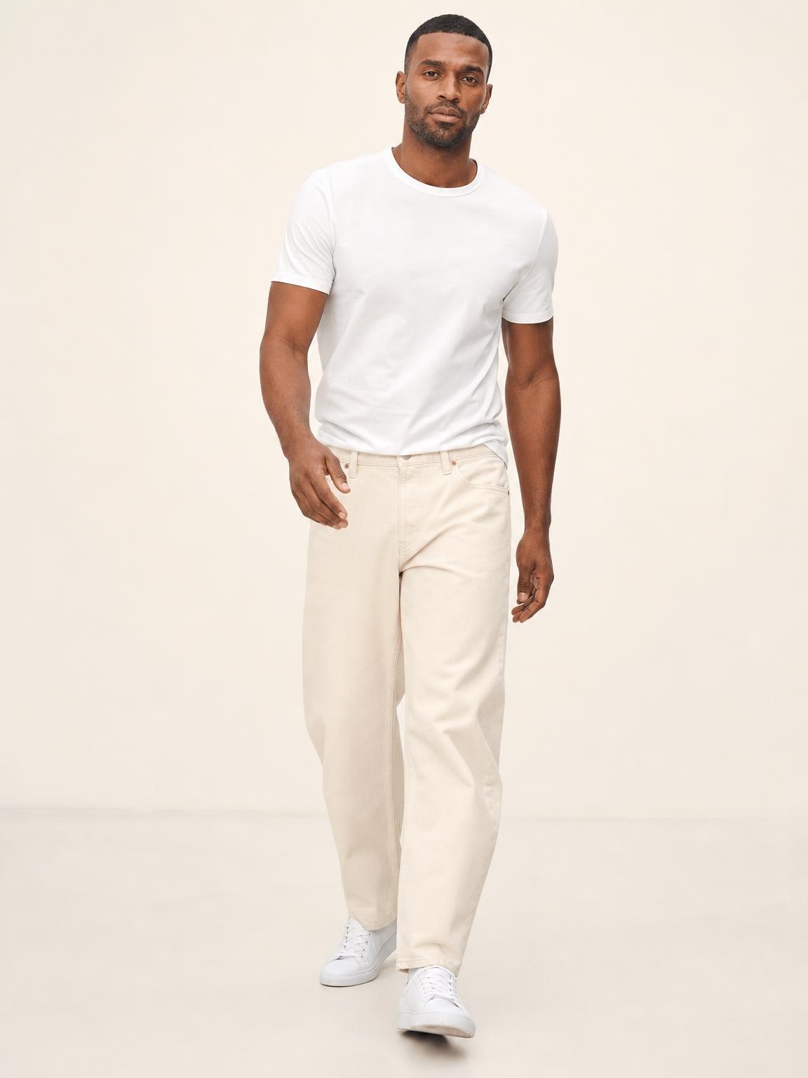 Athletic Black man, walking catalog still