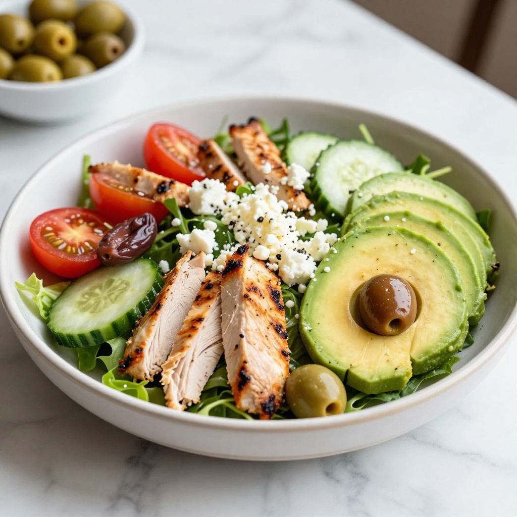 Mediterranean chicken salad