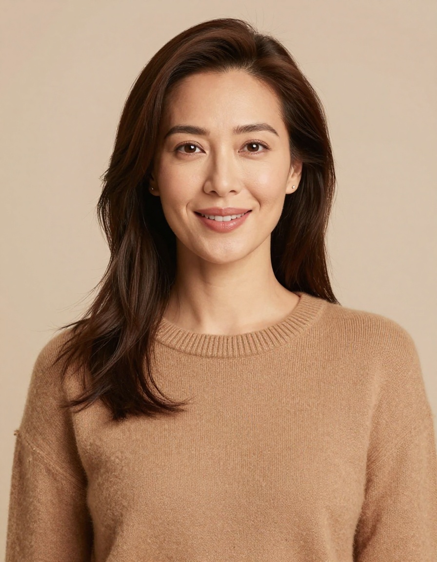 Brand spokesperson portrait generated from text