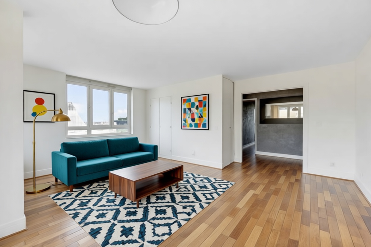 Mid-century modern staging